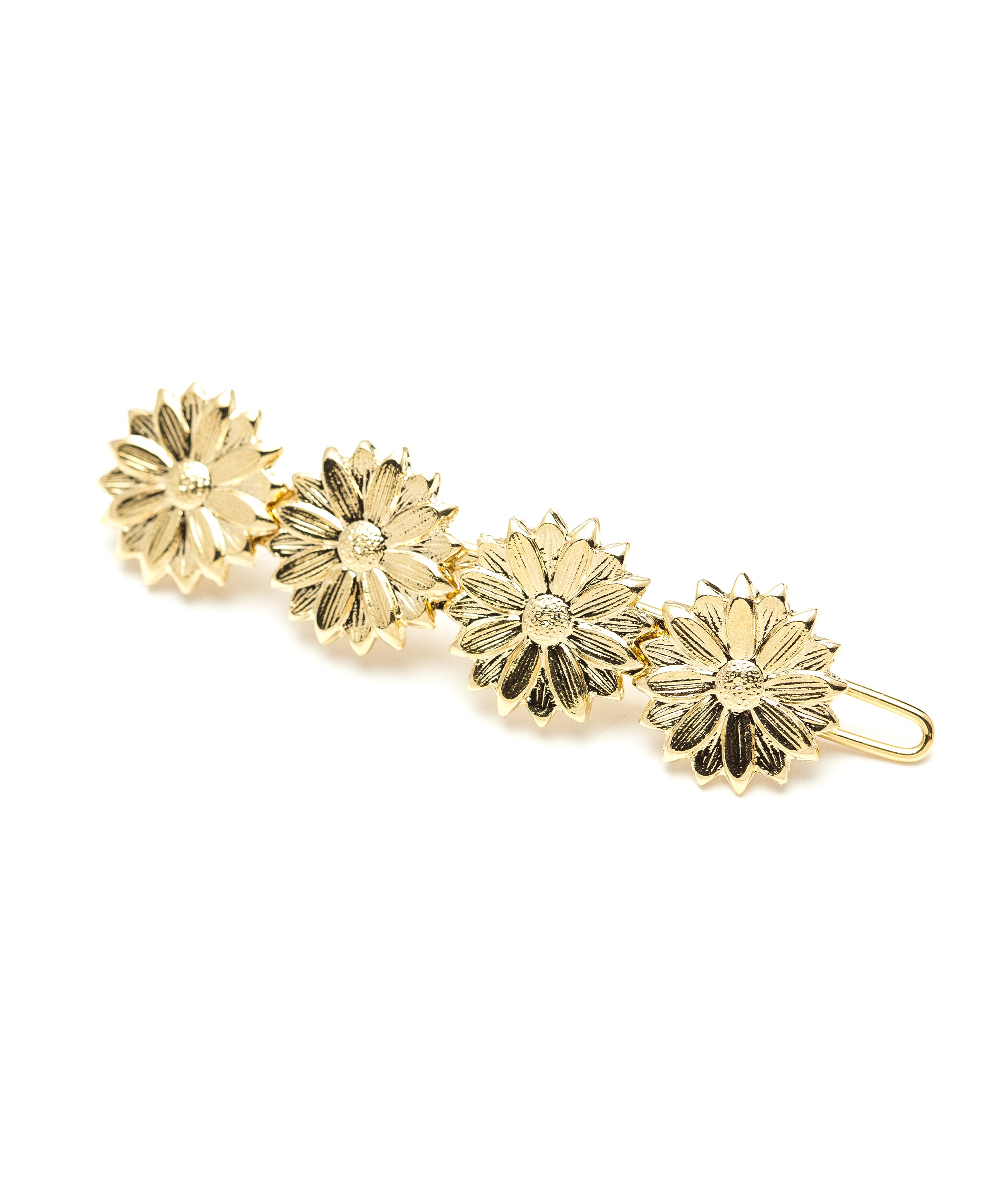Mini Barrette Maïa Or Fleurs Accessoires Monsieur Simone