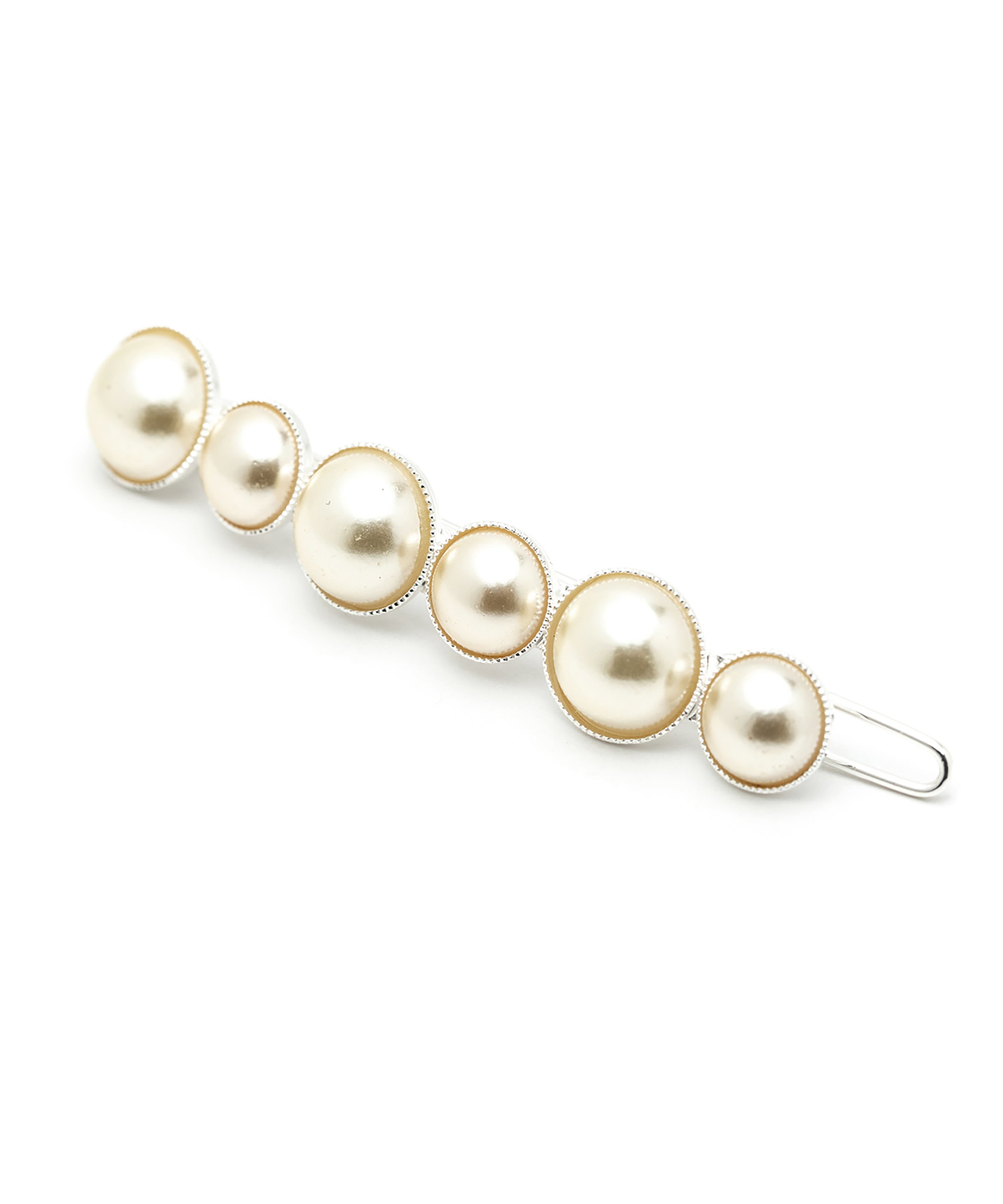 Mini Barrette Nélya Argent Perles Accessoires Monsieur Simone