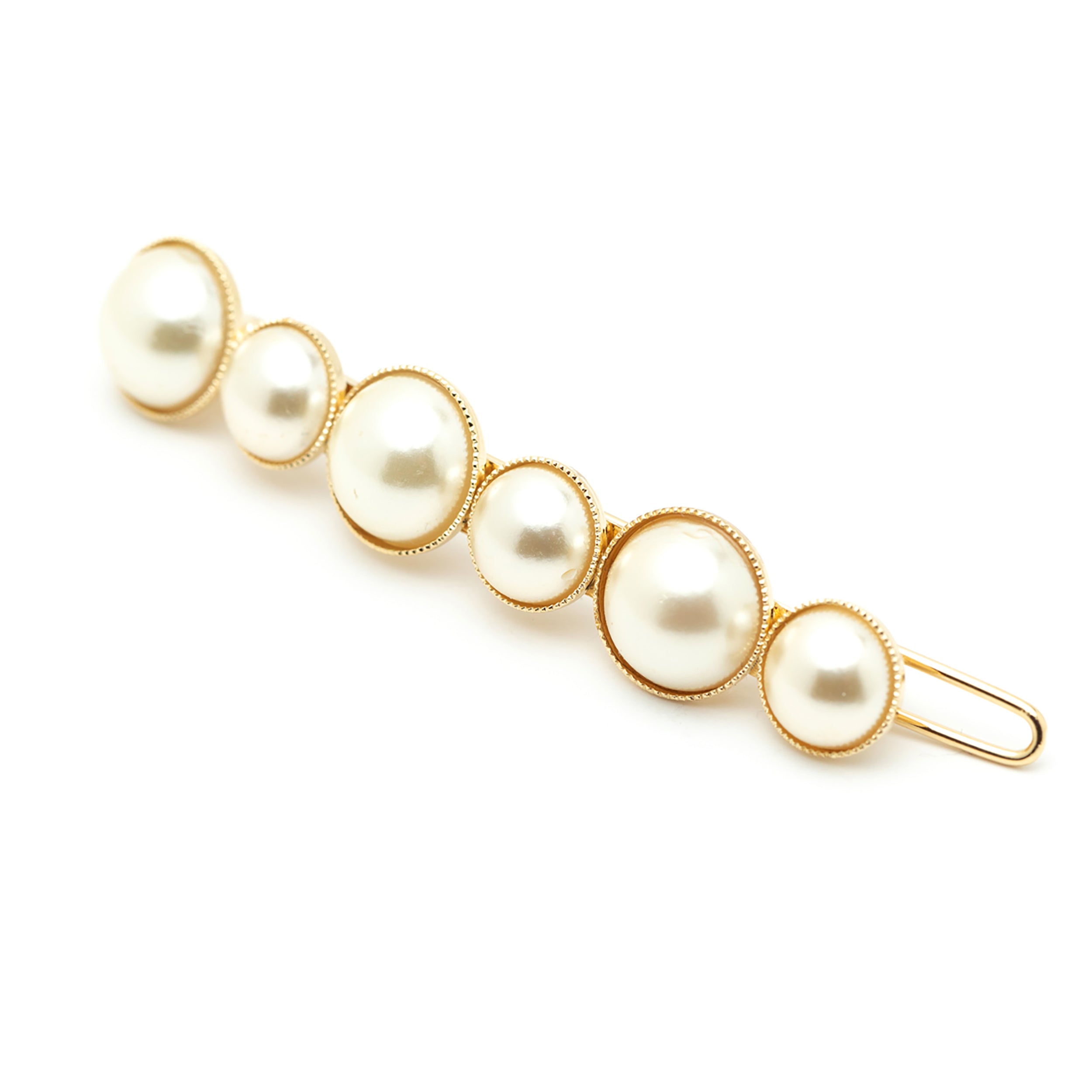 Mini Barrette Nélya Or Perles Accessoires Monsieur Simone
