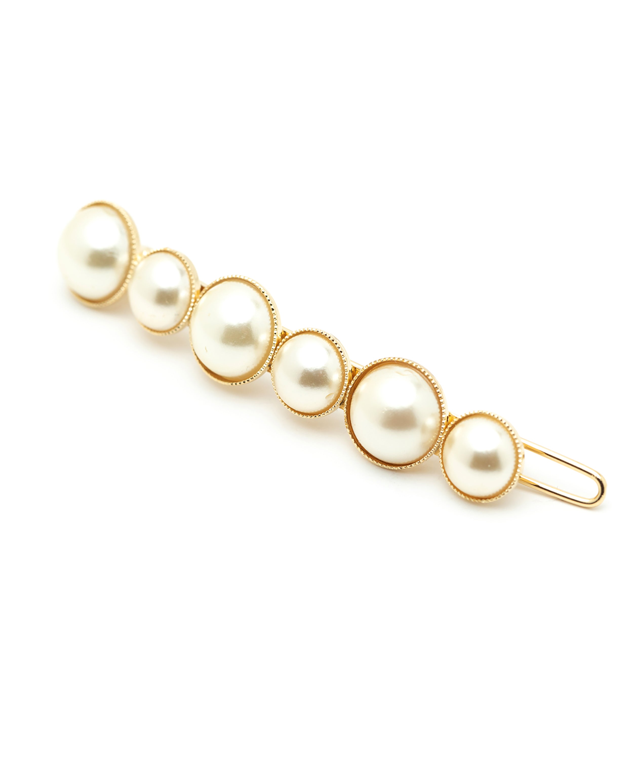 Mini Barrette Nélya Or Perles Accessoires Monsieur Simone