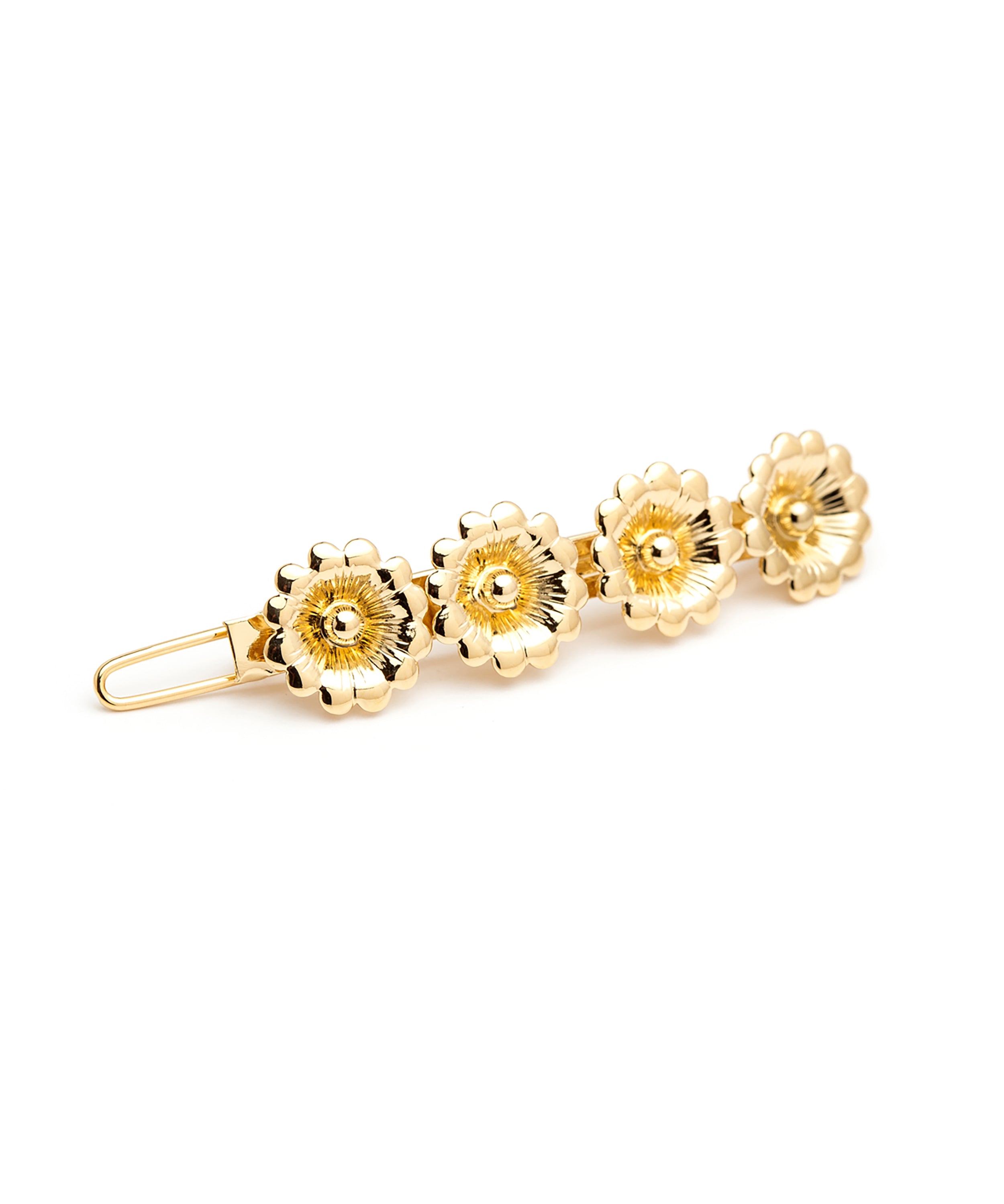 Mini Barrette Théia Or Fleurs Accessoires Monsieur Simone