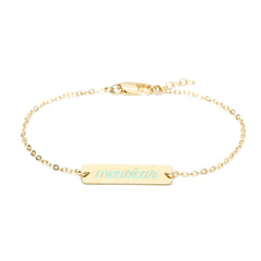 Bracelet Gravé Monsieur Or Vert Jade Bracelets Monsieur Simone