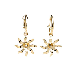 Mini Créoles Éos Or Soleils Boucles d'Oreilles Monsieur Simone