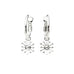 Mini Créoles Rhéa Argent Flocons Boucles d'Oreilles Monsieur Simone
