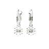 Mini Créoles Rhéa Argent Flocons Boucles d'Oreilles Monsieur Simone