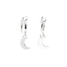 Mini Créoles Séléné Argent Lunes Boucles d'Oreilles Monsieur Simone