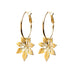 Petites Créoles Chloris Or Fleurs Boucles d'Oreilles Monsieur Simone