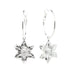 Petites Créoles Hespéris Argent Fleurs Boucles d'Oreilles Monsieur Simone
