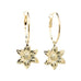 Petites Créoles Hespéris Or Fleurs Boucles d'Oreilles Monsieur Simone