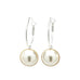 Petites Créoles Nélya Argent Perles Boucles d'Oreilles Monsieur Simone