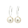 Petites Créoles Nélya Argent Perles Boucles d'Oreilles Monsieur Simone