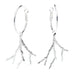 Petites Créoles Pallas Argent Corail Boucles d'Oreilles Monsieur Simone