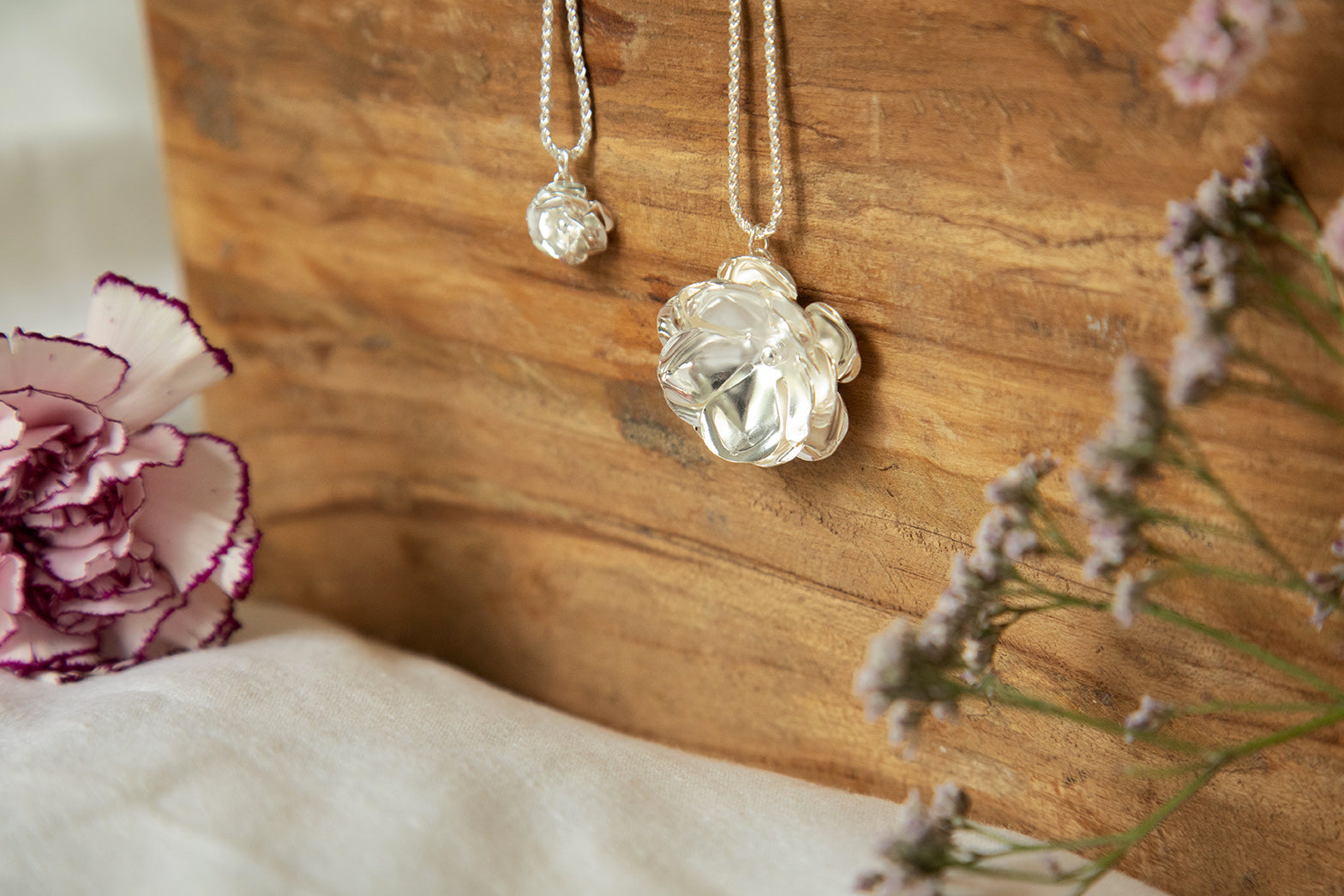 Sautoir Aglaé Argent Fleur Colliers Monsieur Simone