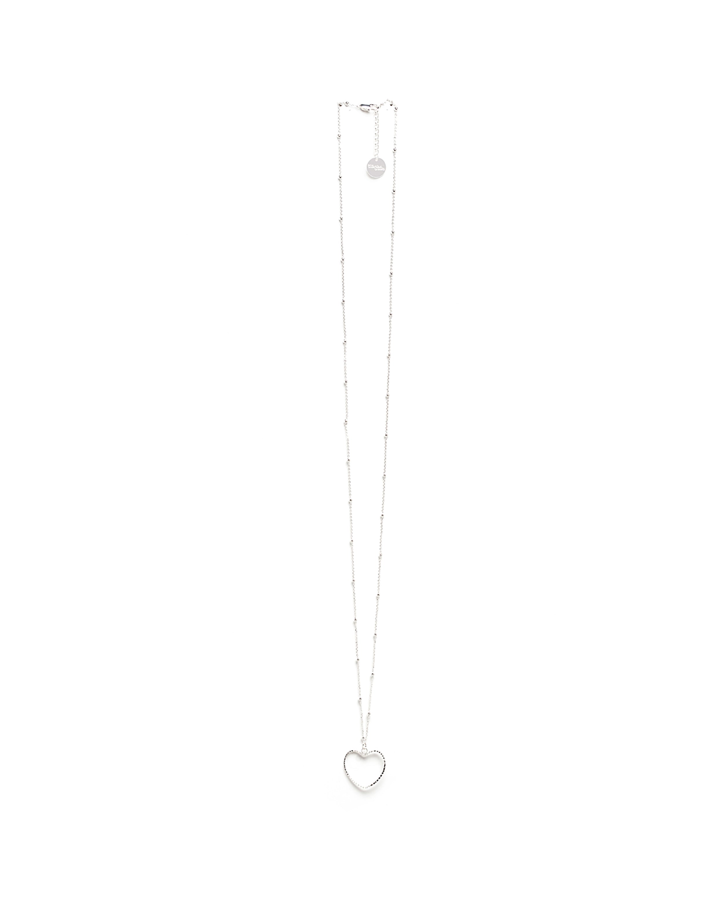 Sautoir Aura Argent Coeur Colliers Monsieur Simone