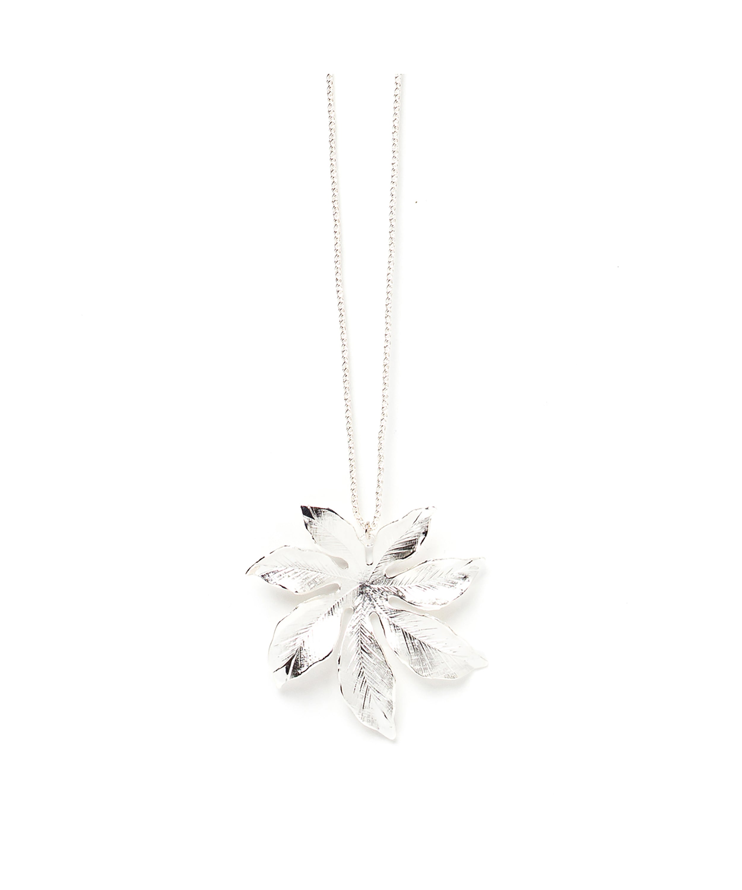 Sautoir Chloris Argent Fleur Colliers Monsieur Simone