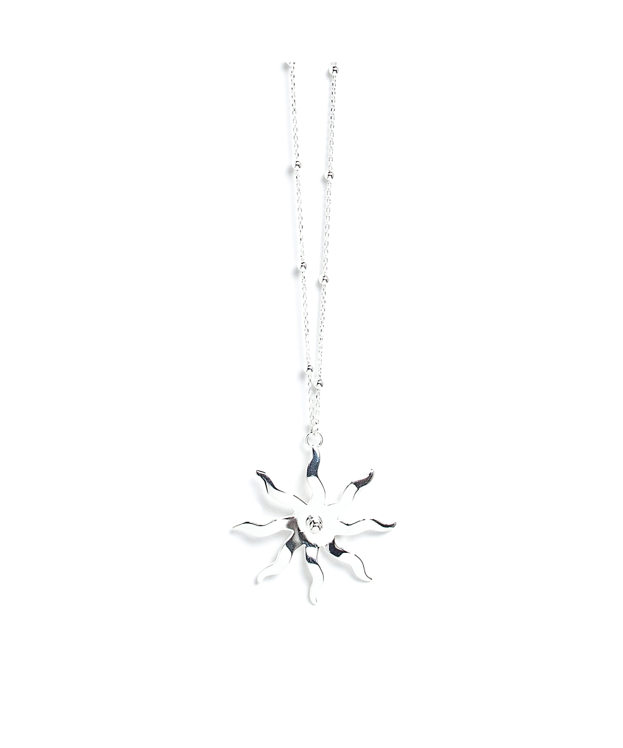 Sautoir Éos Argent Soleil Colliers Monsieur Simone