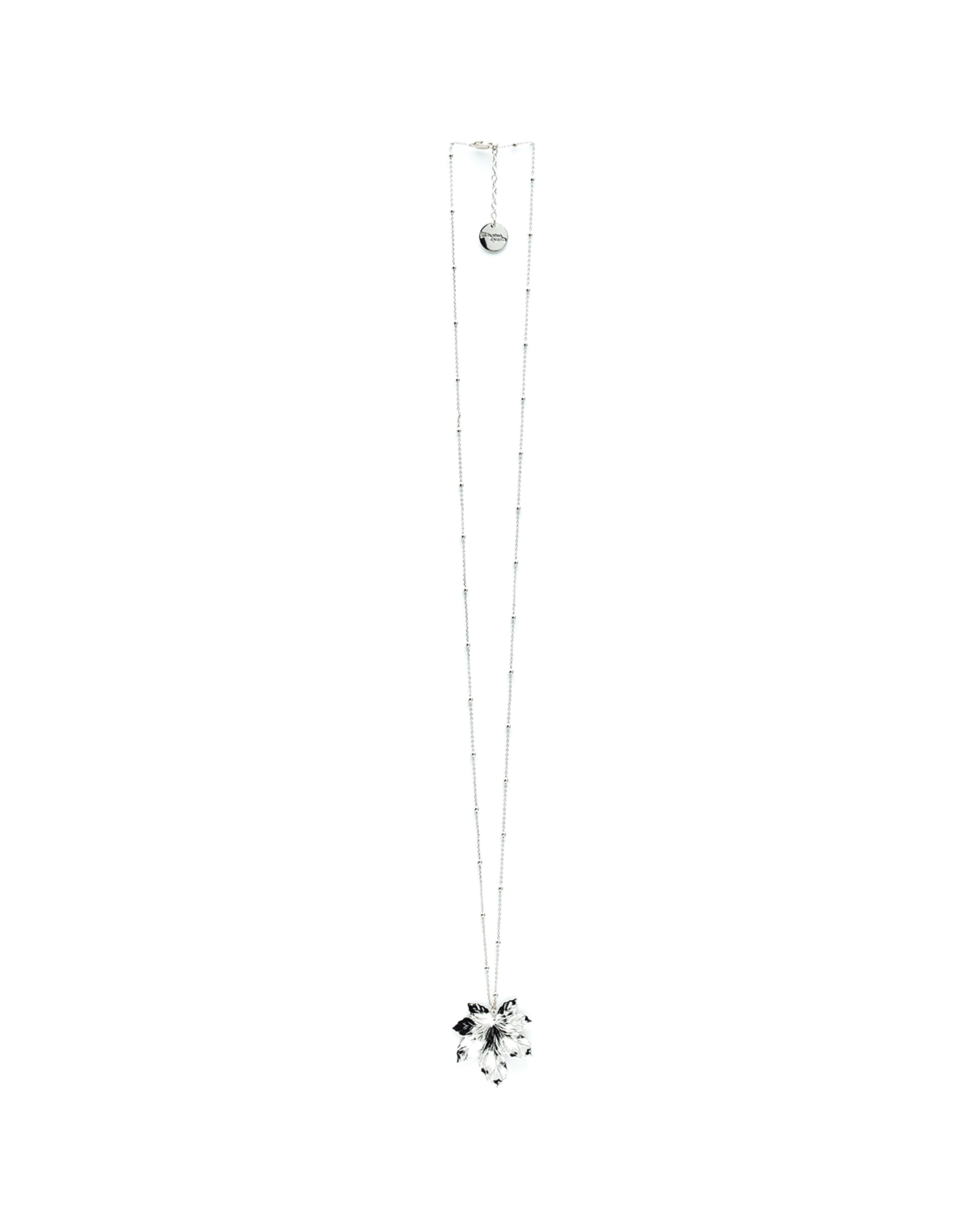 Sautoir Héra Argent Feuille Colliers Monsieur Simone