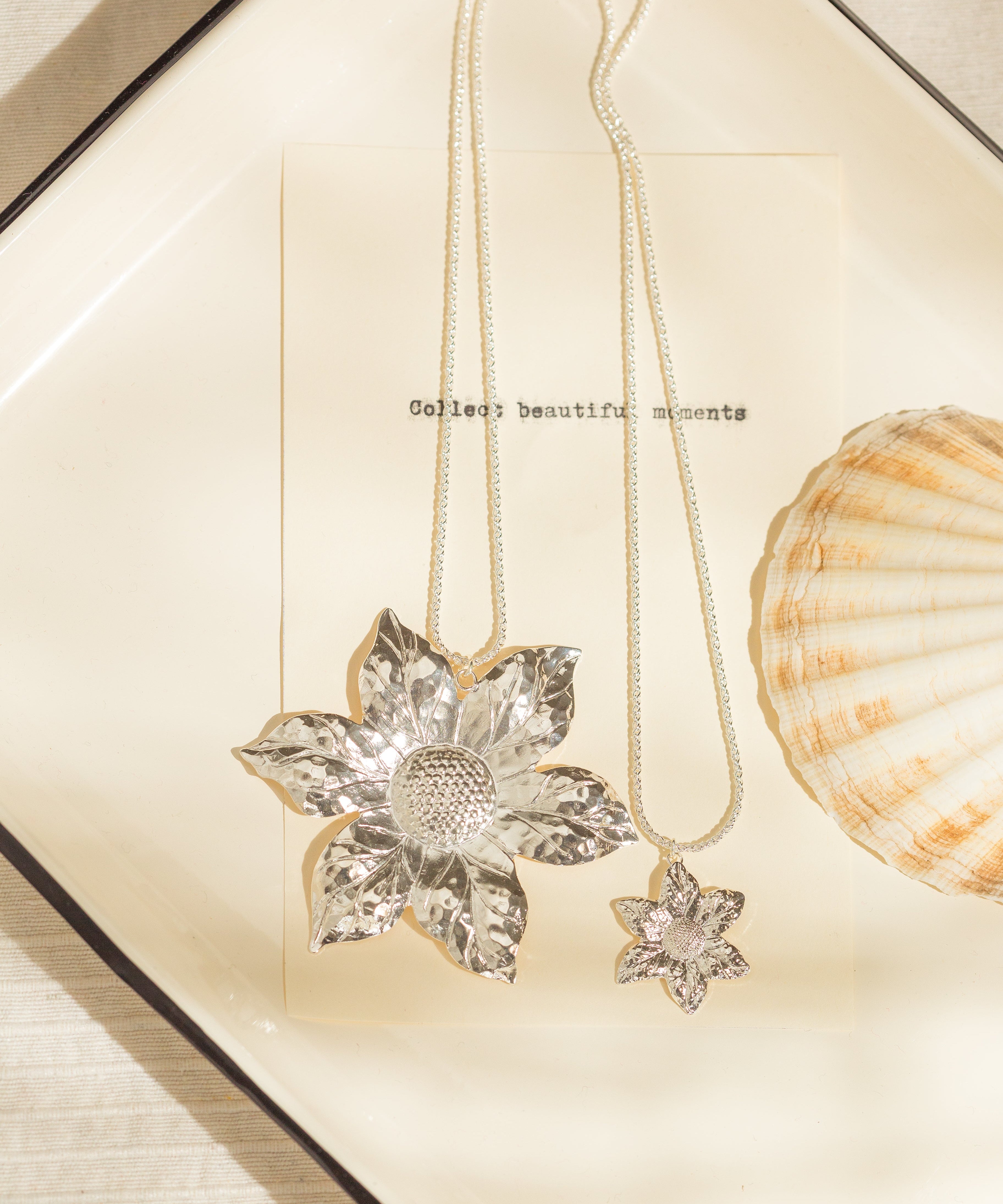 Sautoir Hespéris Argent Fleur Colliers Monsieur Simone