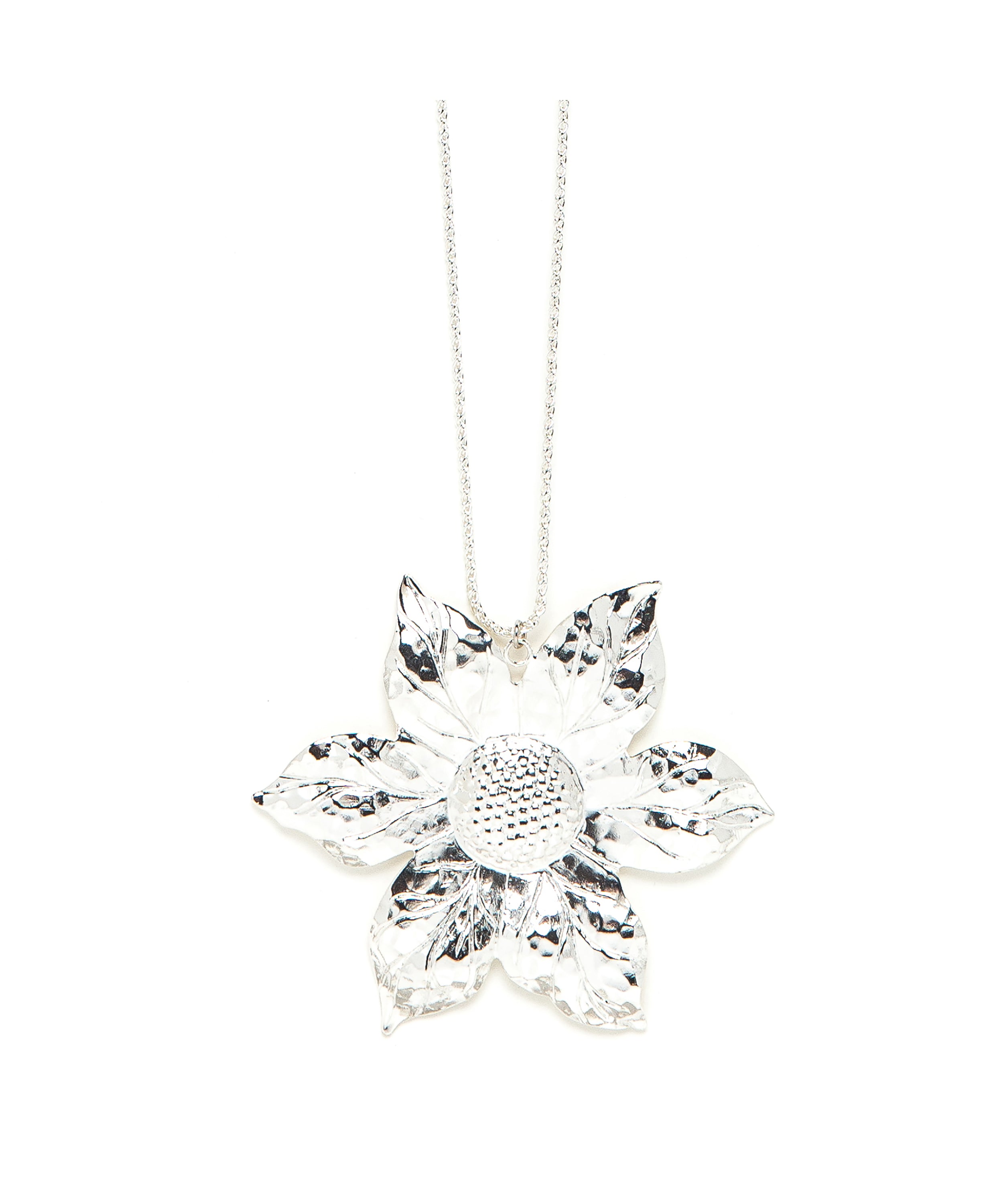 Sautoir Hespéris Argent Fleur Colliers Monsieur Simone