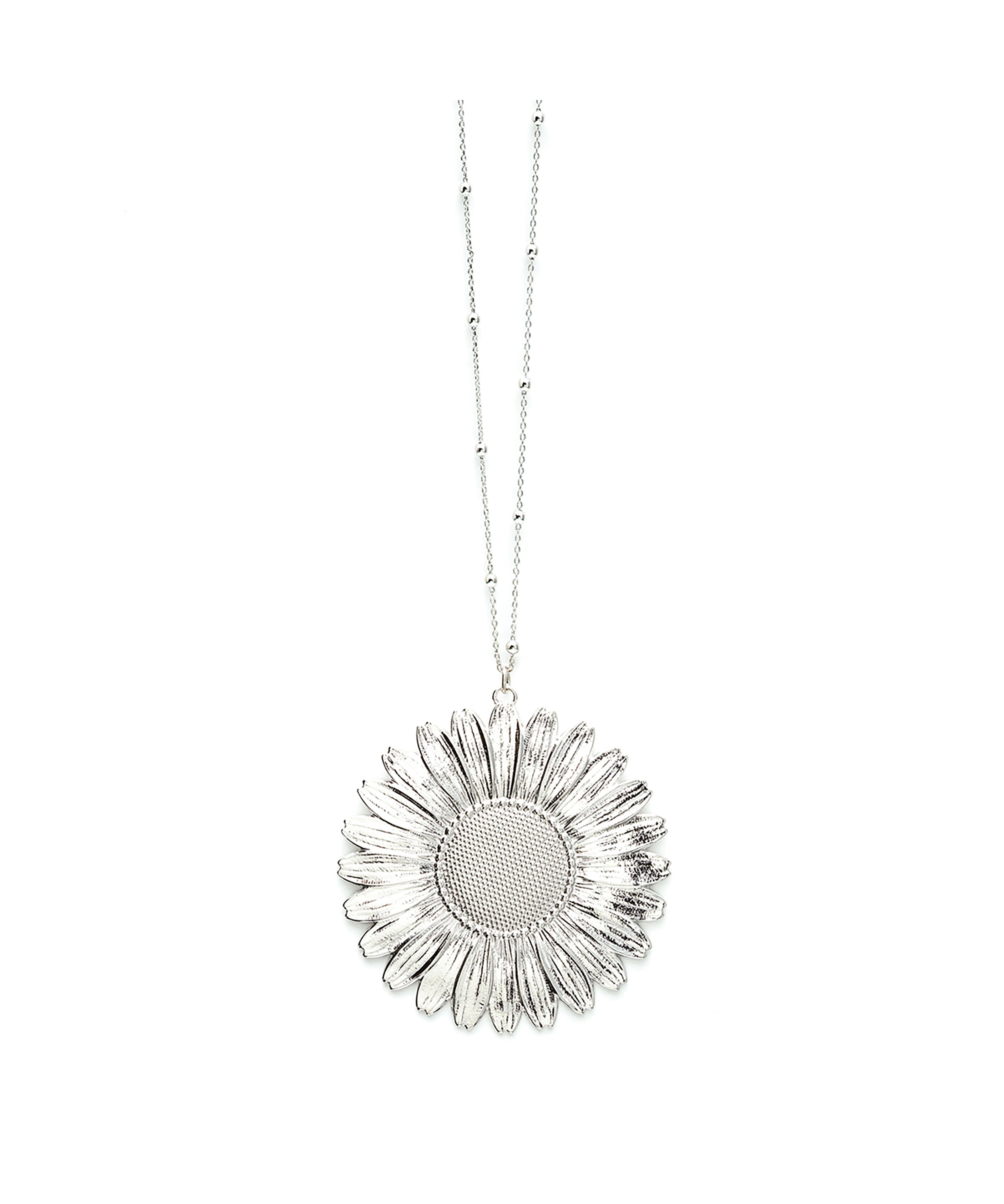 Sautoir Maïa Argent Fleur Colliers Monsieur Simone