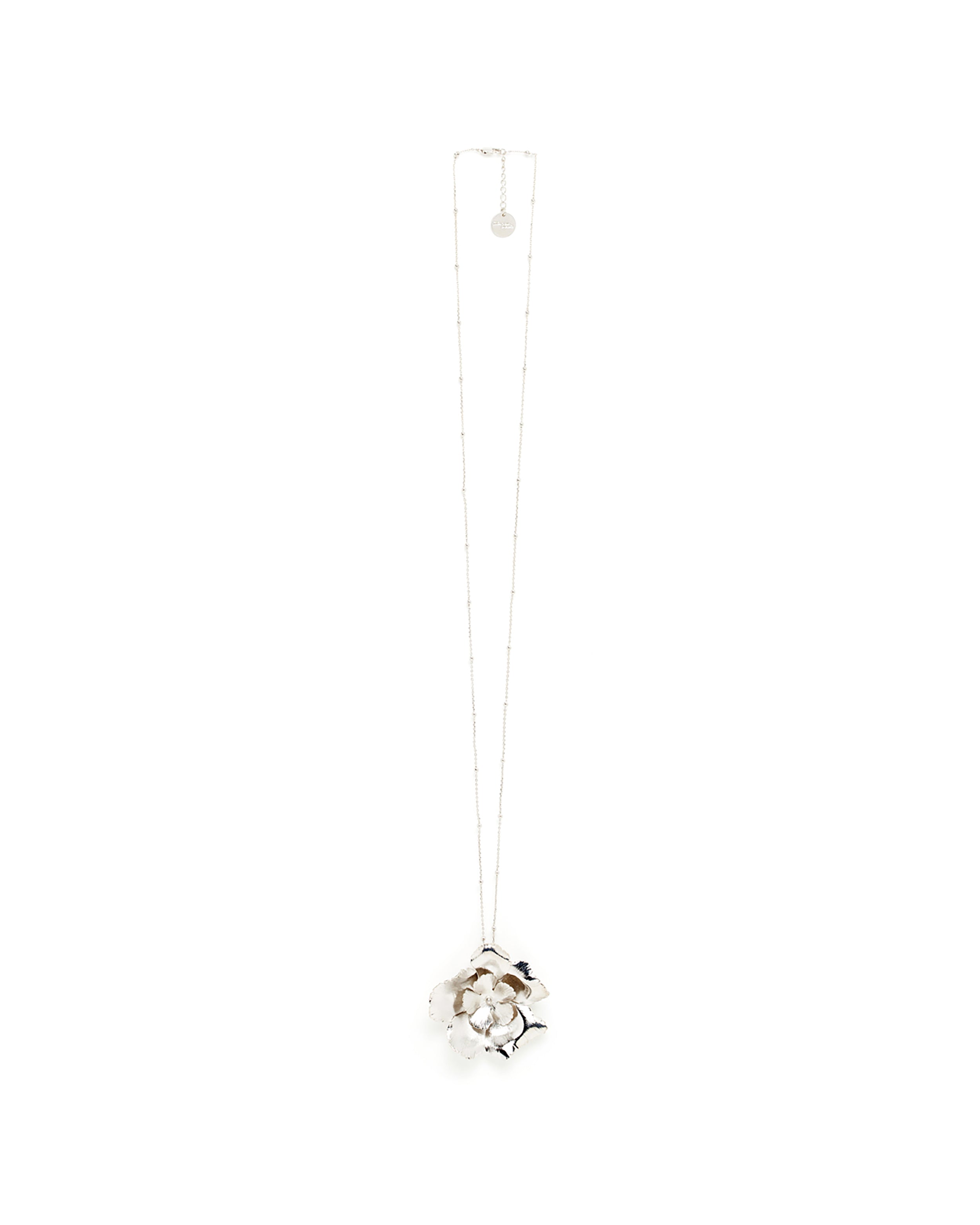 Sautoir Orphée Argent Fleurs Colliers Monsieur Simone