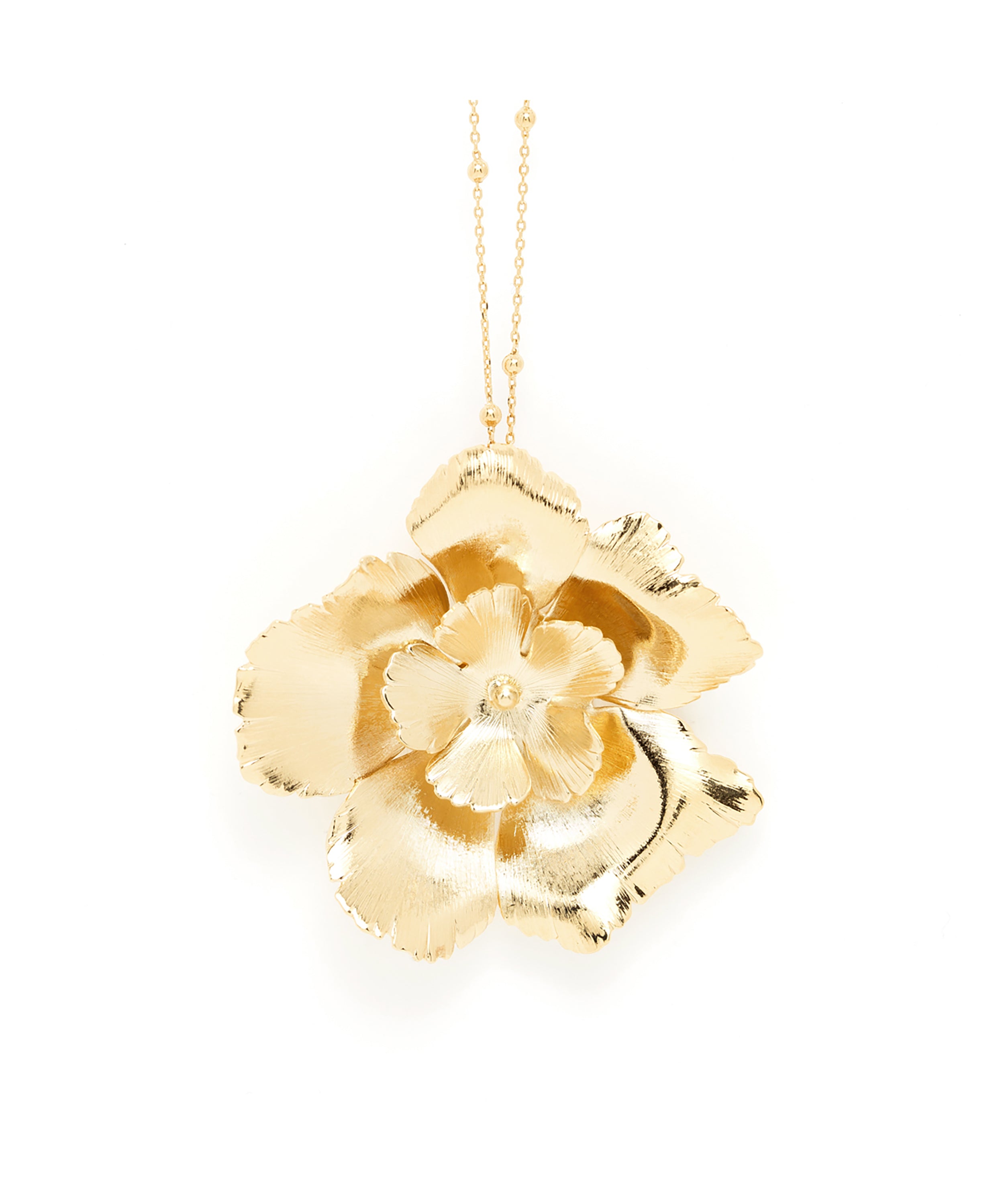 Sautoir Orphée Or Fleurs Colliers Monsieur Simone