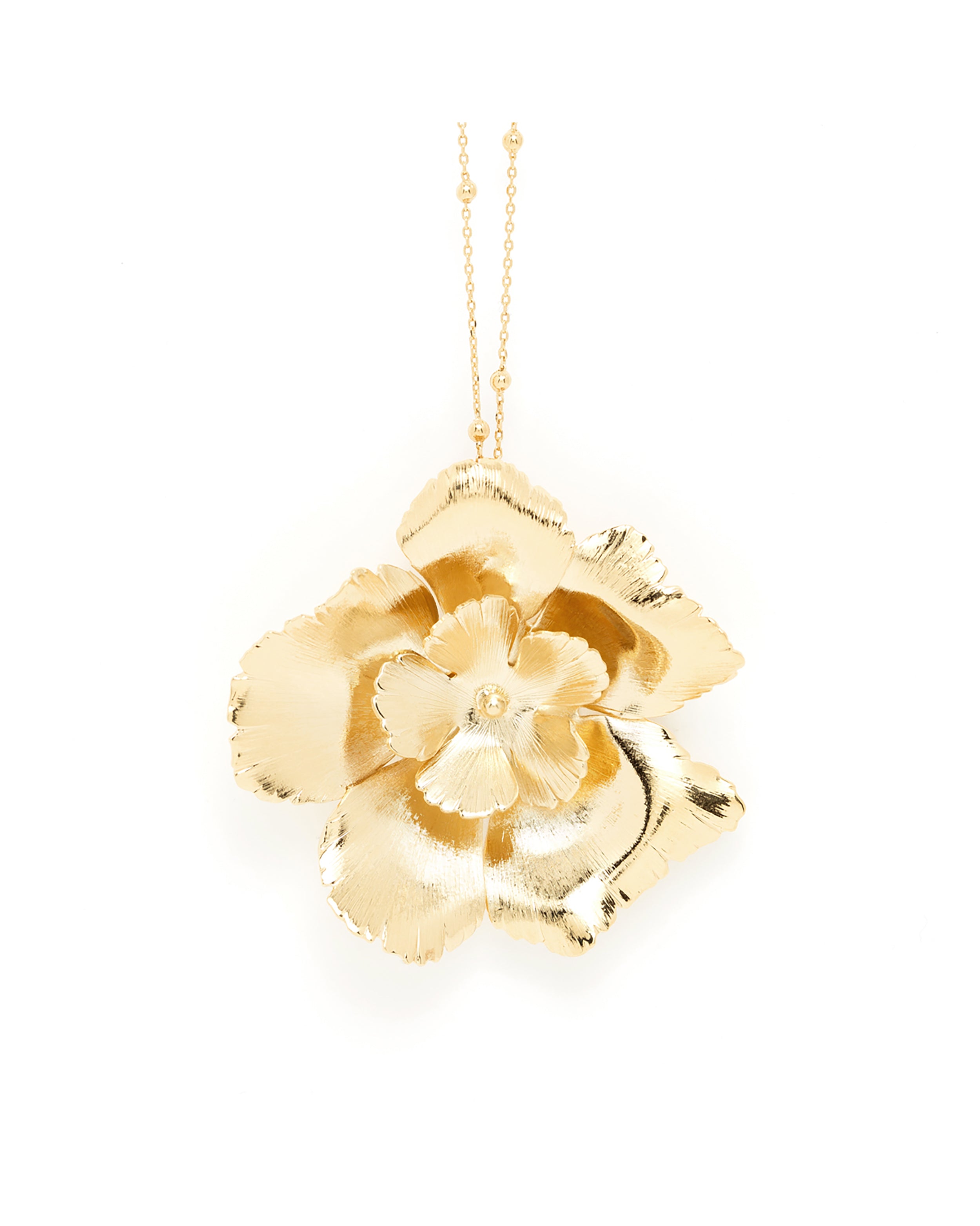 Sautoir Orphée Or Fleurs Colliers Monsieur Simone