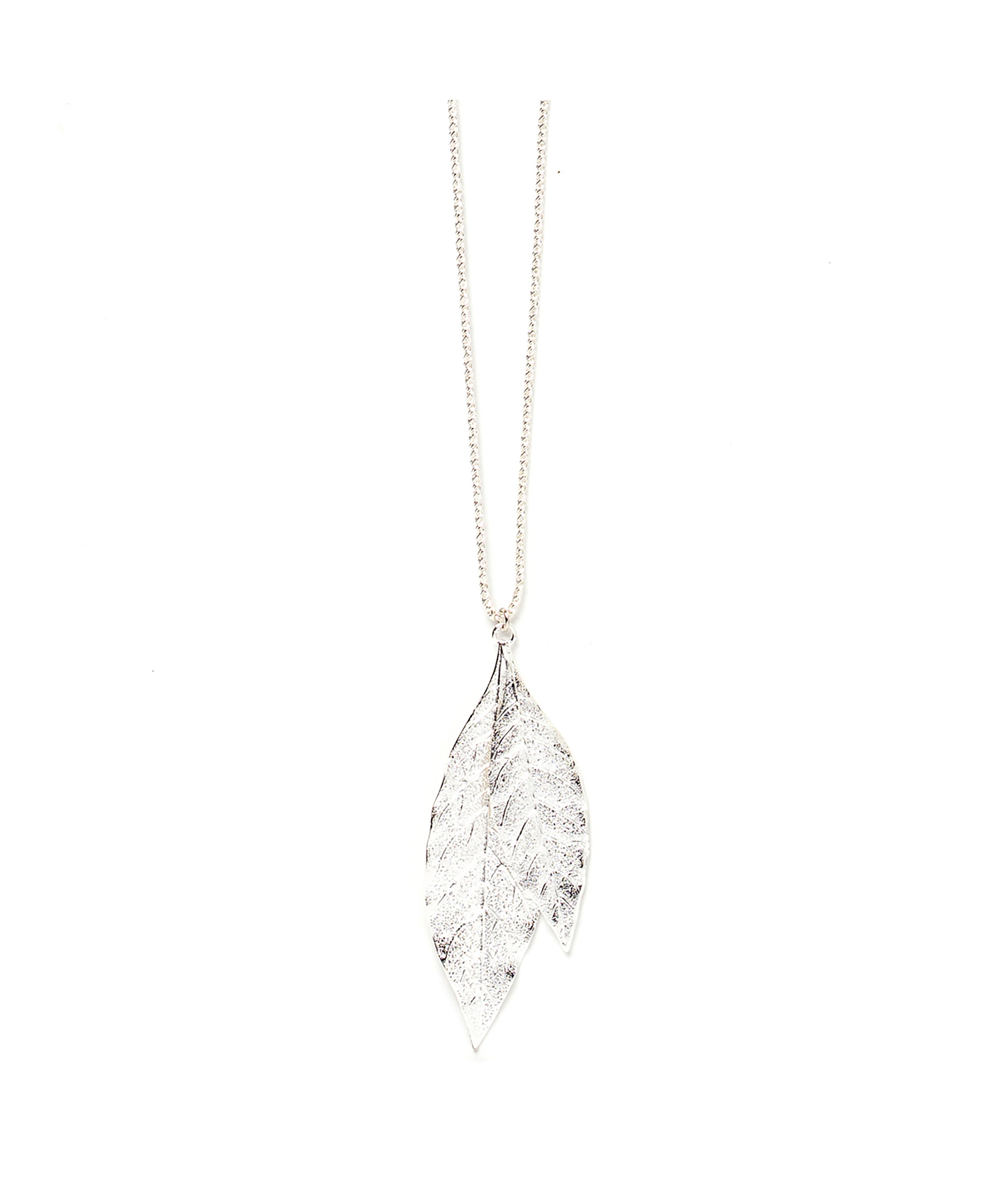 Sautoir Thalie Argent Feuilles Colliers Monsieur Simone