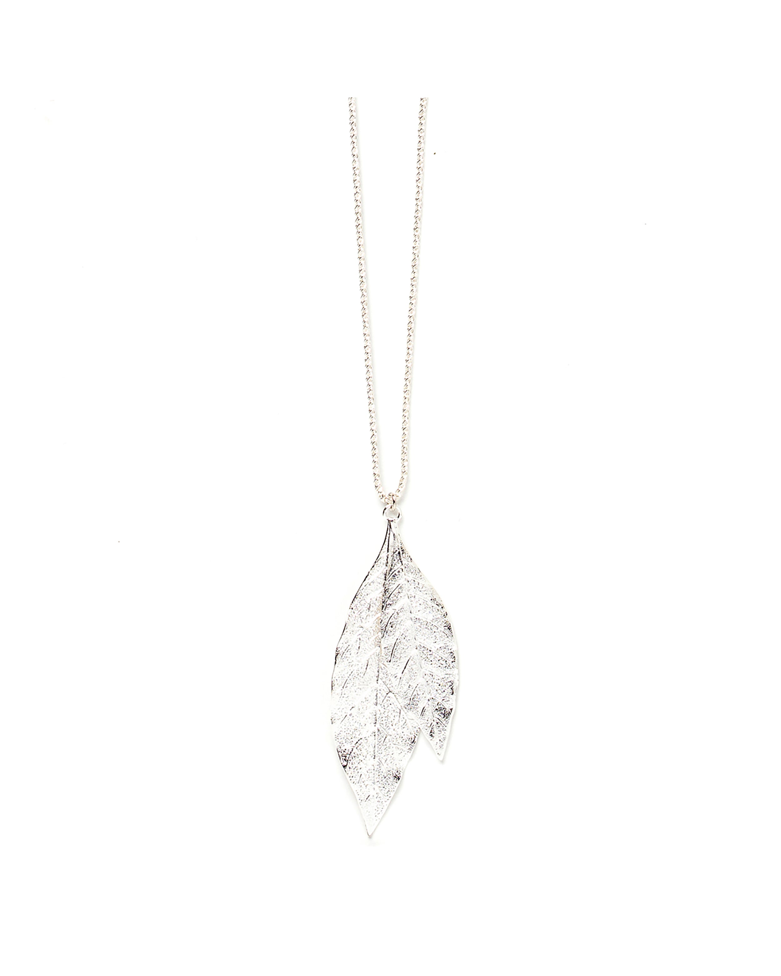 Sautoir Thalie Argent Feuilles Colliers Monsieur Simone