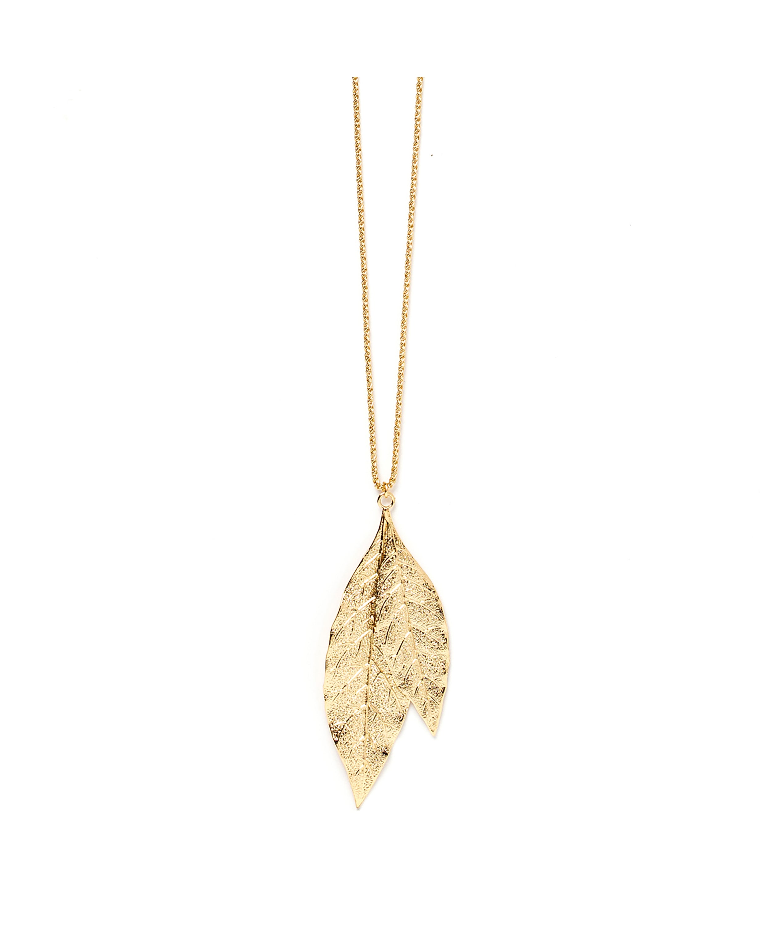 Sautoir Thalie Or Feuilles Colliers Monsieur Simone
